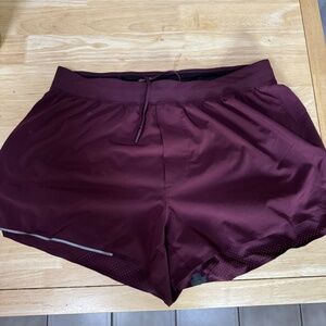 Lululemon Men's Fast Free Reflective Short 3" Mid Rise Running Activewear Sz M